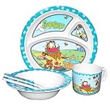 Garfield 5-Piece Children's Melamine Tableware Set