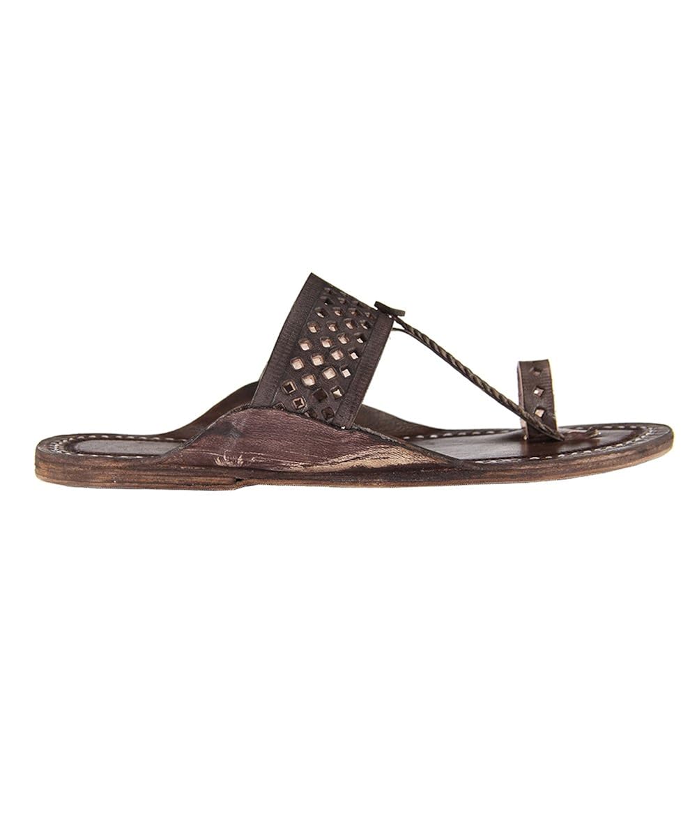 ekolhapuri awesome looking ladies authentic handmade genuine leather kolhapuri chappal