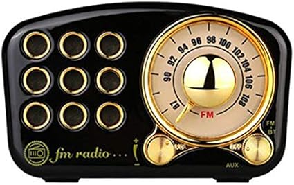 Amazon Co Jp ビンテージラジオレトロブルートゥーススピーカー ポータブルミニスピーカーサポートtfカードプレイfmラジオ 3 Dステレオサラウンド高忠実度オーディオミニブルートゥーススピーカー 再生時間9時間 黒 ホーム キッチン