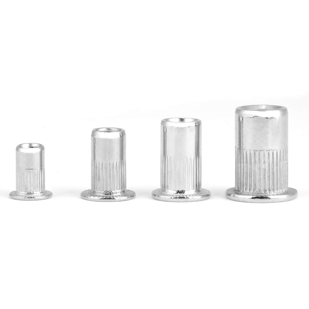 Blind Rivet Nut,200pcspcs Threaded Insert M3, M4, M5, M6 304 Stainless Steel Blind Rivet Nut Set,Steel Rivet Nut