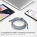 USB C to USB C 60W Fast Charging Cable 2 Pack(6.6ft+4ft), Type-C Nylon Braided Cord for MacBook, MacBook Pro Charger, Samsung Galaxy Note 10 Plus A80, Google Pixel 2 3 3a 4 XL, Nexus, iPad Pro 2018
