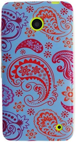 Us-Trendsss TPU Soft Cover Printed Case for NOKIA Lumia630 ( Blue Paisley )