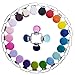 21 Enamel Metal Round Pacifier Clips/Garment Suspender Clips for Dummy Soother Bib Baby Teether Toy Holder Clip