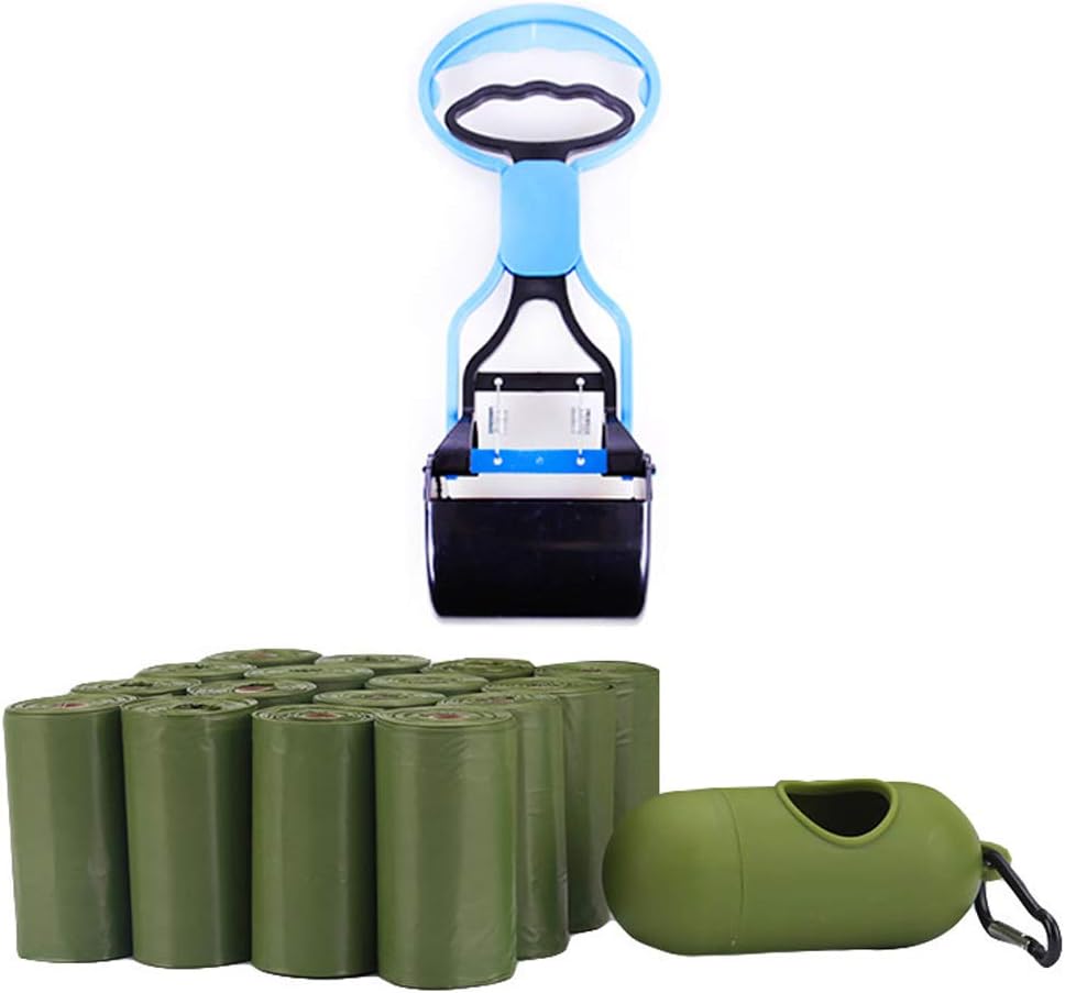 Pooper Scooper with Bags, Long Handle Pooper Scooper Poop Scoop Clean