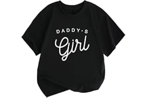 Sanqidu Toddler Baby Girl T Shirt Tops Daddy’s Princess Statement Short Sleeve Tees Mama’s Girl Summer Clothes Outfit