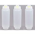 Fifo Sauce Squeeze Bottle Colour: White. Capacity: 591ml (20oz) — Pack of 3