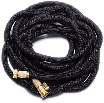WHOBUY Newest 75' Expanding Hose, Strongest Expandable Garden Hose on the Planet. Double Latex Core, Extra Strength Fabric,Black