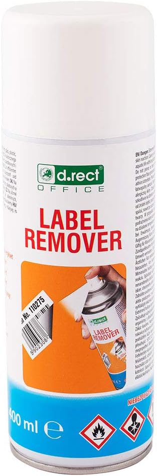 D.RECT Kleberlöser und Etikettenlöser | Etikettenentferner | Klebstoffentferner | Aufkleberentferner | Aufkleber und Klebereste Entferner Sprühdose 400ml, 110643