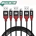 BYZ Lightning Cable 6ft/1.8m iPhone Charger Nylon Braided USB cable Sync & Charging Cord for iphone X Phone 8/8Plus iPhone 7 Plus 7 6S 6 Plus SE 5S, iPad 2 3 4 Mini, iPad Pro Air, iPod-3 PACK