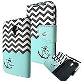 Moto G 2nd Gen EXT 2014 Case - Wydan (TM) Credit Card Wallet Style Case Cover For Motorola Moto G 2nd Gen 2014 - Anchor - Mint Green Teal