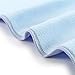 TANCANO Super Absorbent Anti-Frizz Microfiber Hair Towel Hair Wrap Curly Hair Drying Towel 23.6''x47'' Large Multifunction Towel for Bath Spa Makeup, Light Blue