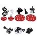 Vicdozia 10 in One Surfboard Surfing Board Mount Tethers Set Outdoor Sports Accessories Kits for GoPro Hero 8 7 6 5 4 3+ and Other Action Sports Camera(White Type)
