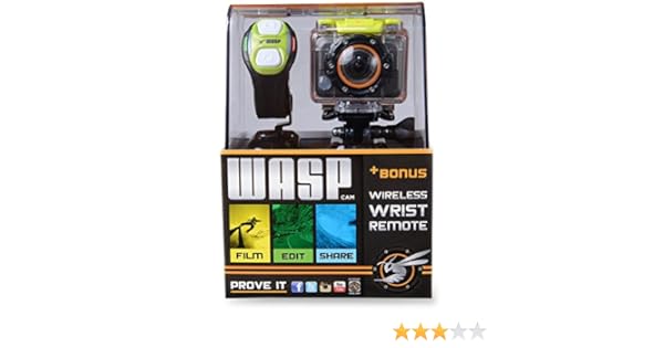 Waspcam 9900 Cámara HD Action Sports con WiFi y muñeca Remoto ...