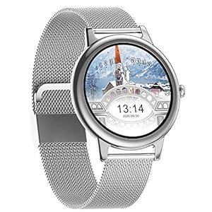 Smartwatch Fashion voor dames, FiSiche activiteitshorloge met hartslag, slaapmonitor, bloeddrukmeting, monitor…