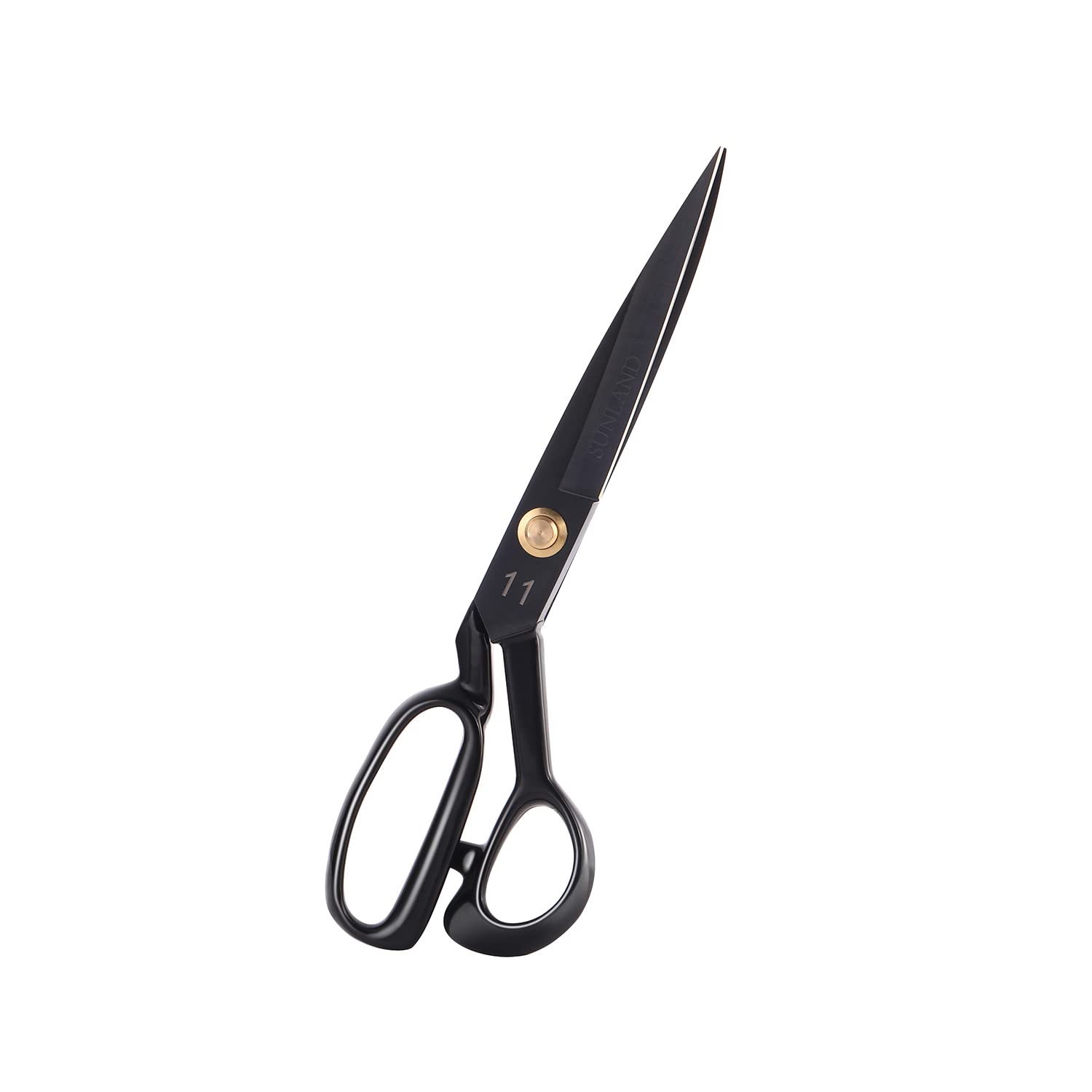 SUNLAND Professional Tailor Scissors Sewing Black Large Shears (11 Inch)