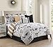 KingLinen 7 Piece Queen Oh-La-La Reversible Comforter Set