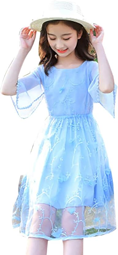 white flowy flower girl dress