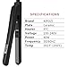 KIPOZI Hair Straightener Mini 0.5 Inch Ceramic Flat Iron for Travel, Effective for Bangs Short and Thin Hair, Dual Voltage Heats Up Quickly Black