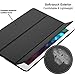 DuraSafe Cases for iPad 9.7 Inch 6/5 Gen 2018/2017 [ A1893 A1954 A1822 A1823 ] Smart Cover with Translucent Back - Black (Trifold)