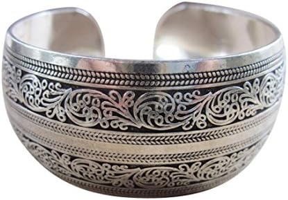 OVERMAL Elephant Tibetan Tibet Totem Bangle Jewelry Retro Cuff Wide Bracelet Bangle