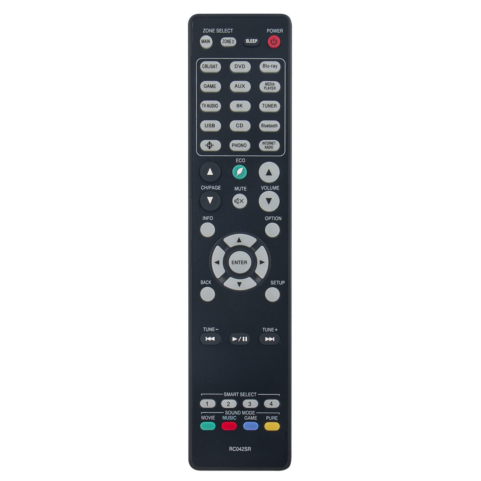 RC042SR VINABTY Replace Remote Control Fit for Marantz AV SR6015 NR1711 SR5015 Surround Receiver SR5015OM SR5015DAB SR5015