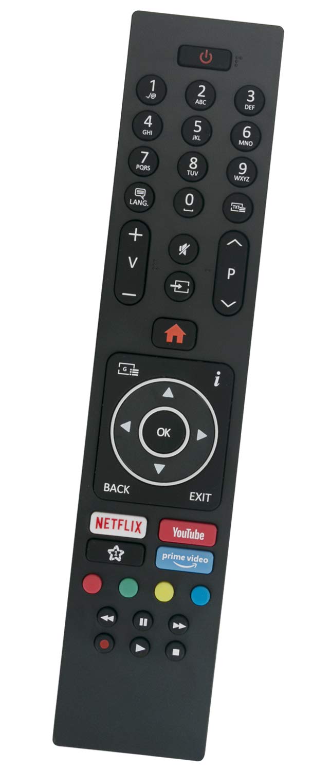 ALLIMITY RC43135P Remote Control Replace fit for Finlux XUHD 4K TV 43FFC5661 43FFE5661 49FFD5660 55FUE7060 39FHE5660 32FHD5620 65FUD8060 75FUD8520 43FFE5660 43FUE8060 50FUD7020