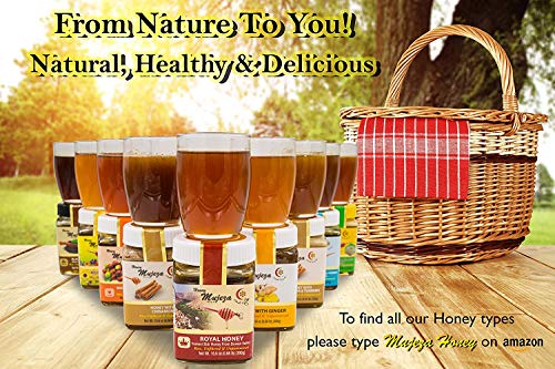 image for Mujeza Raw Honey with Ceylon Cinnamon & Turmeric - Pure Natural Honey 