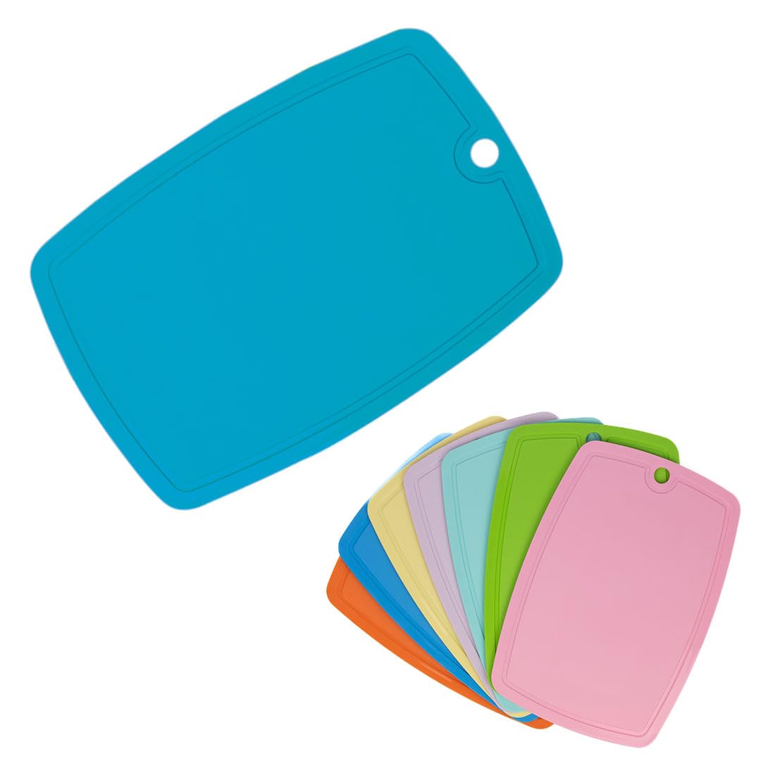 ECO Plastic Chopping Board for Kitchen | BPA-Free, Non-Slip, Dishwasher Safe Cutting Board | Durable, Knife-Friendly Surface | 31.8 x 21.9 cm | Easy to Clean, Lightweight & Space-Saving (Blue) — image 1