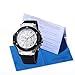 Voeons Men's Chronograph Military Sports Watches 3ATM Waterproof White Stainless Steel Mens Watches