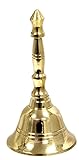 4" Hand Held Service Bell - Polished Brass 3-Pack