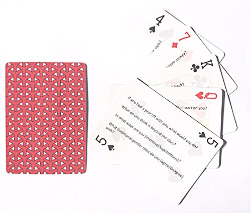 Conversation Cards. 200 Fun and Unique Conversation Starters on Classic Playing Cards. 2-games-in-1.