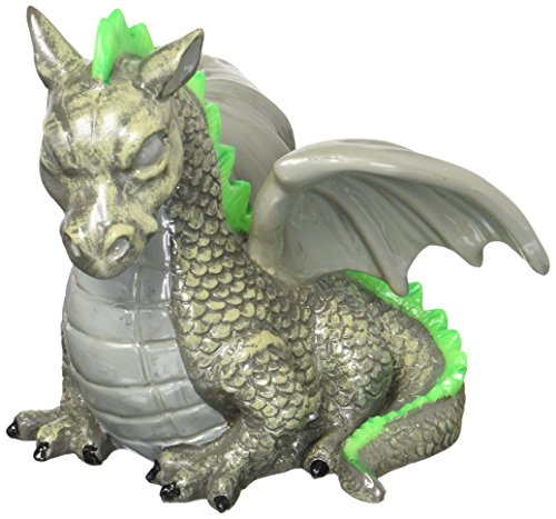 GloFish Dragon Cycle Light Ornament, Detailed aquarium Décor, Changes Color Under Blue And Black LEDs