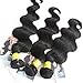 ALI HOT Hair Brazilian Virgin Human Hair Extension Body Wave, Mixed Length 16inch 18inch 20inch 3 Bundles 300g Per Lot