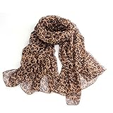 VANKER 1Pc Fashion Leopard Pattern Cheetah Animal Print Soft Wrap Stole Shawl Scarf