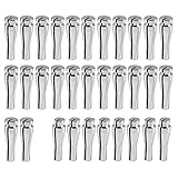 tiewards 32Pcs Ford Door Cable Repair Kit Latch Lock Cable Ends Replacement for Ford F-Series, E-Series, Ranger, Expedition, Excursion, Navigator(24 Standard Ends,8X Cam)