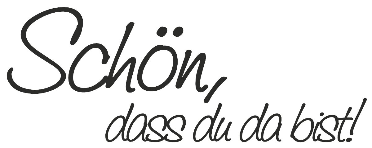 Knorr Prandell Wooden Stamp (Menu) Motif Size 5 x 2 cm Design: Schön, dass du da bist. — image 1