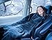 Zone Tech Car Heated Travel Blanket - Fireproof 2 Pack Classic Black Premium Quality 12V Automotive Comfortable Heating Car Seat Blanket Great for Long Trips and Camping