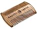 PRIME Beard Comb By Majestic Samson - Wooden Beard Mustache - Hair Comb For Men- Anti-Static Comb Made of Red Sandalwood With Amazing Smell- Fine Touch Comb With Pocket Case- Great Gift Idea