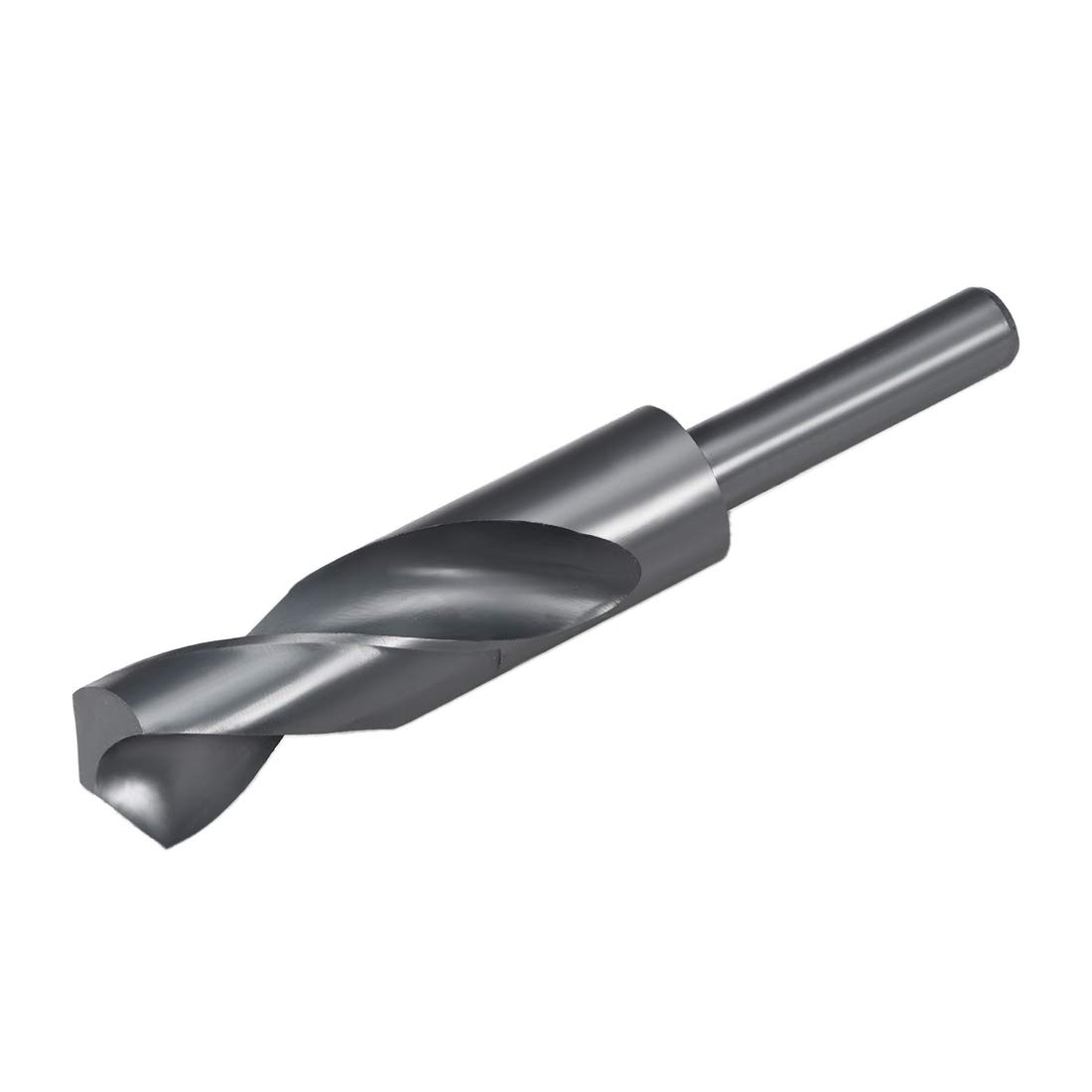 uxcell 24mm Reduced Shank Drill Bit HSS 6542 Black Oxide with 1/2 Inch Straight Shank