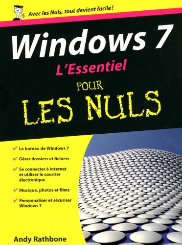 L' essentiel Windows 7 pour les nuls