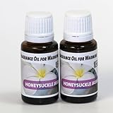 2-Pack. Honeysuckle & Jasmine Fragrance Oil for Warming from Ecoscents (15 mL). Highly concentrated for intense fragrance, ready to use - no wax or water carrier needed.