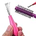Hair Brush Cleaner Comb Cleaner - Mini Hair Brush Combs Cleaner Magic Handle Tangle Shower Salon Styling tamer Tool - Stocking Stuffers For Women