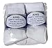 AHG White Diabetic Crew Socks Gentle Extra Wide Comfort - 6 pairs size 10-13