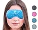 Gel Eye Mask - Hot or Cold Compress Pack Eye Therapy | Cooling Eye Mask for Dark Circles & Puffiness, Puffy Eyes, Dry Eyes, Headaches, Migraines, Sinus - Reusable Eye Face Mask | Ergo Gel Bead (Blue)