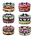 LOYALLOOK 22Pcs Braided Leather Bracelet Cords Linen Hemp Wooden Beads Bracelets Ethnic Tribal Bracelets Adjustable Wristbands for Men Women