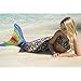 Fin Fun Mermaid Tail, Reinforced Tips, Monofin, Rainbow Reef, Size Adult S