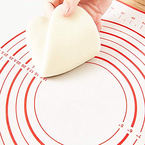 image for DAMUZHI Rolling Pin nonstick and Silicone Baking Pastry Mat combo kit,