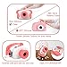 PATCH PANDA Kids Camera, Digital Video Vlogging Camera for Kids (16G Memory Card Included) with Shatterproof Cover and Creative Stickers, Gift Toy for Girls 3/4/5/6/7/8/9 Years Old-Pink