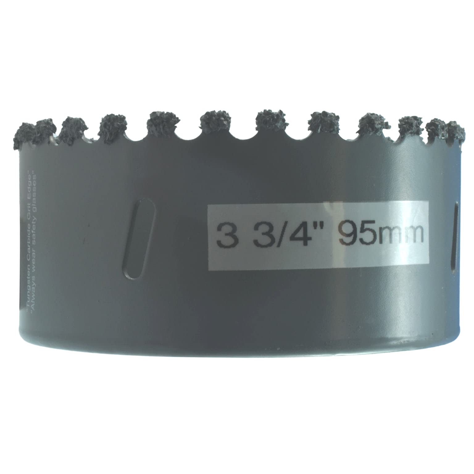 Carbide Hole Saw Bit 95mm for Concrete 3 3/4 in Hole Saw for Plasterboard 95mm Hole Saw for Recessed Lighting Cement Backer Board Brick Fiberglass Pavers and Cement Block For PVC Pipes — image 1