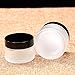 15ml /0.5 oz, 12 pack Small Glass Containers With Lids - Clear Frosted Sample Containers Strong Sealing Body Lotion Travel Jars With Inner Liners And Lids For Cosmetics,Face Cream,Mud Mask,Eye Cream